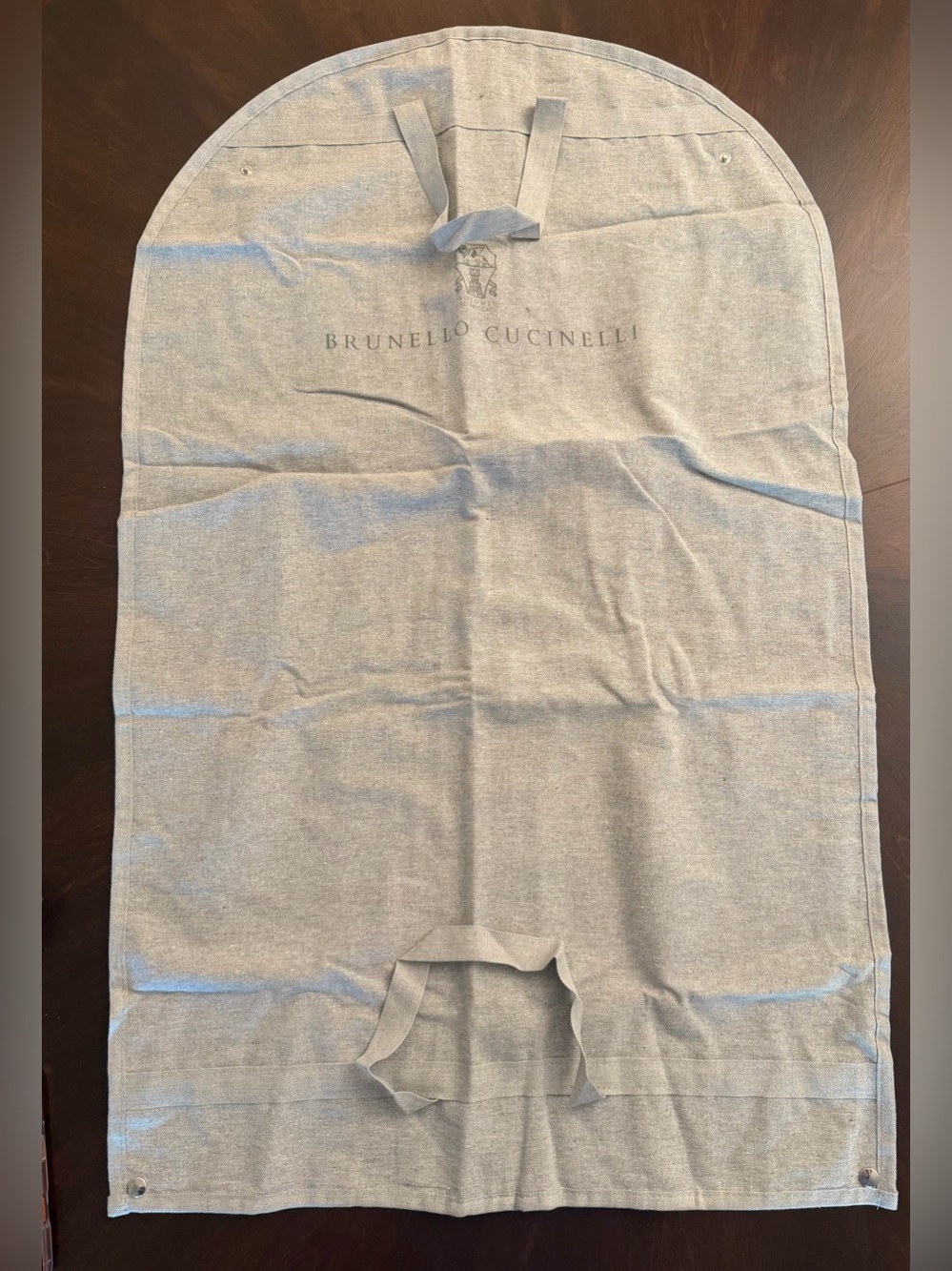 Brunello Cucinelli Men's Garment Bag - Light Gray 36x23 - Picture 1 of 4